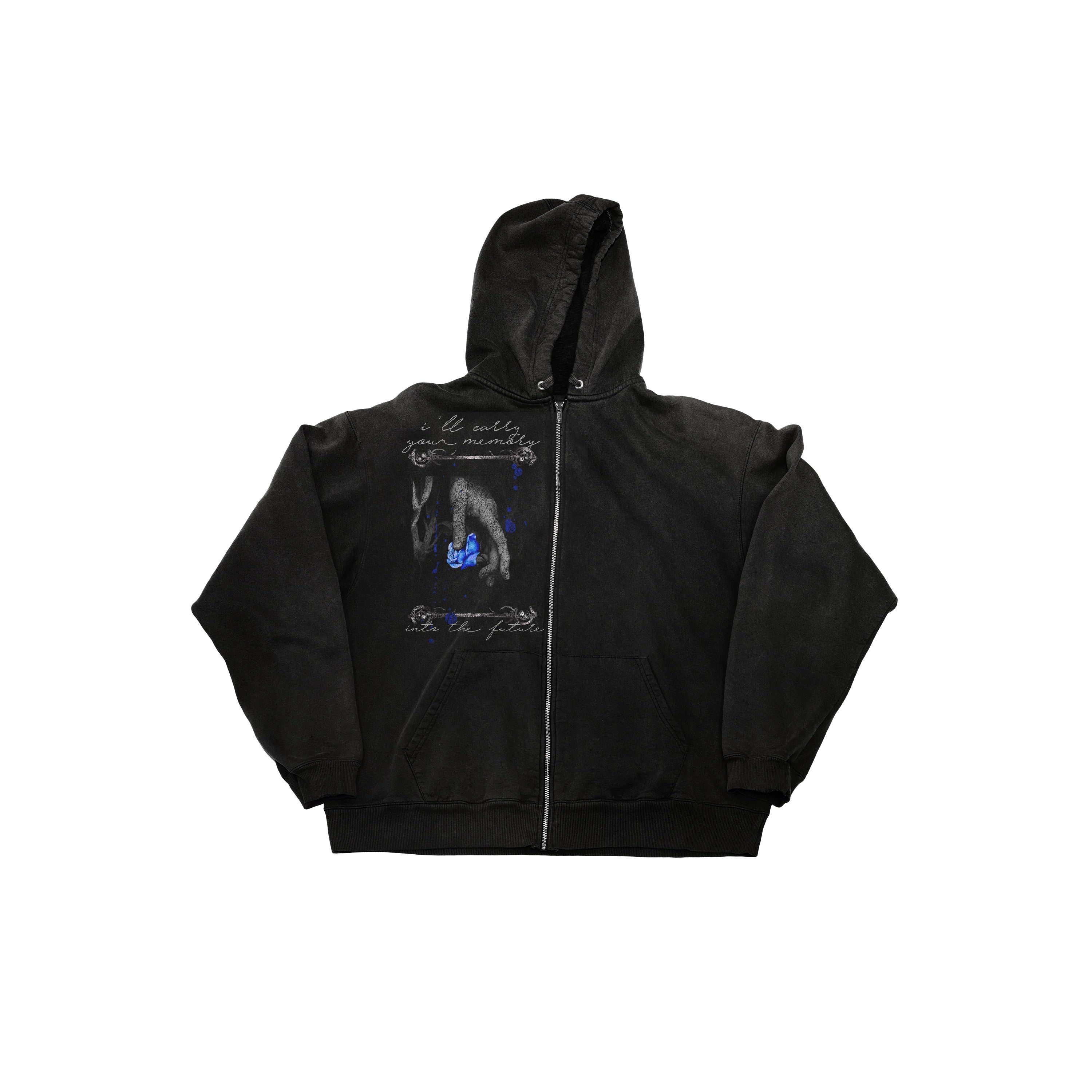 Blue Moon Zip-Hoodie Sweatshirt