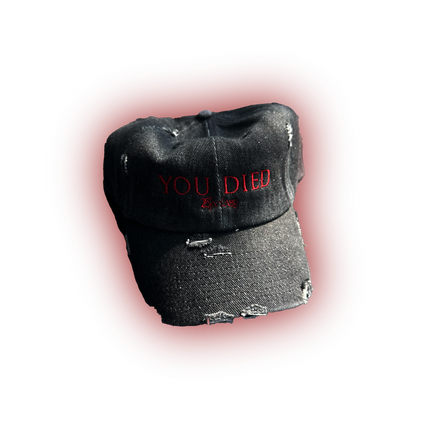 YOU DIED Ash Black Hat * Limited 10